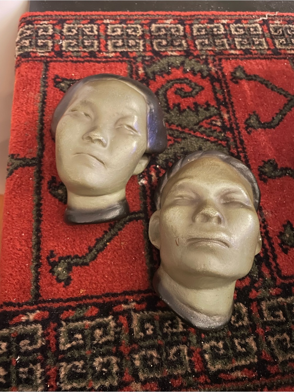 Lovely chalk ware Asian couple